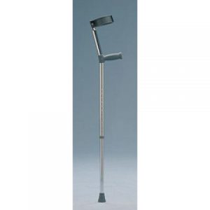 Extra Long Single Adjustable Elbow Crutches with standard grip