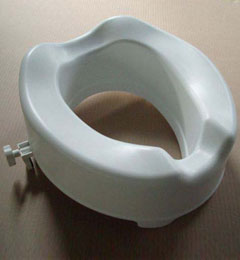 Polypropylene 4" (10cm) Raised Toilet Seat.