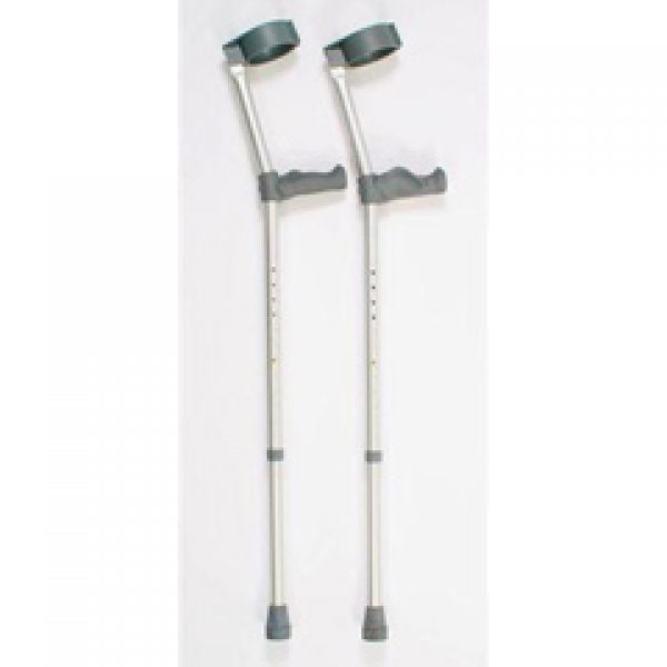 Standard Double Adjustable Elbow Crutches with Ergonomic Hand Grips